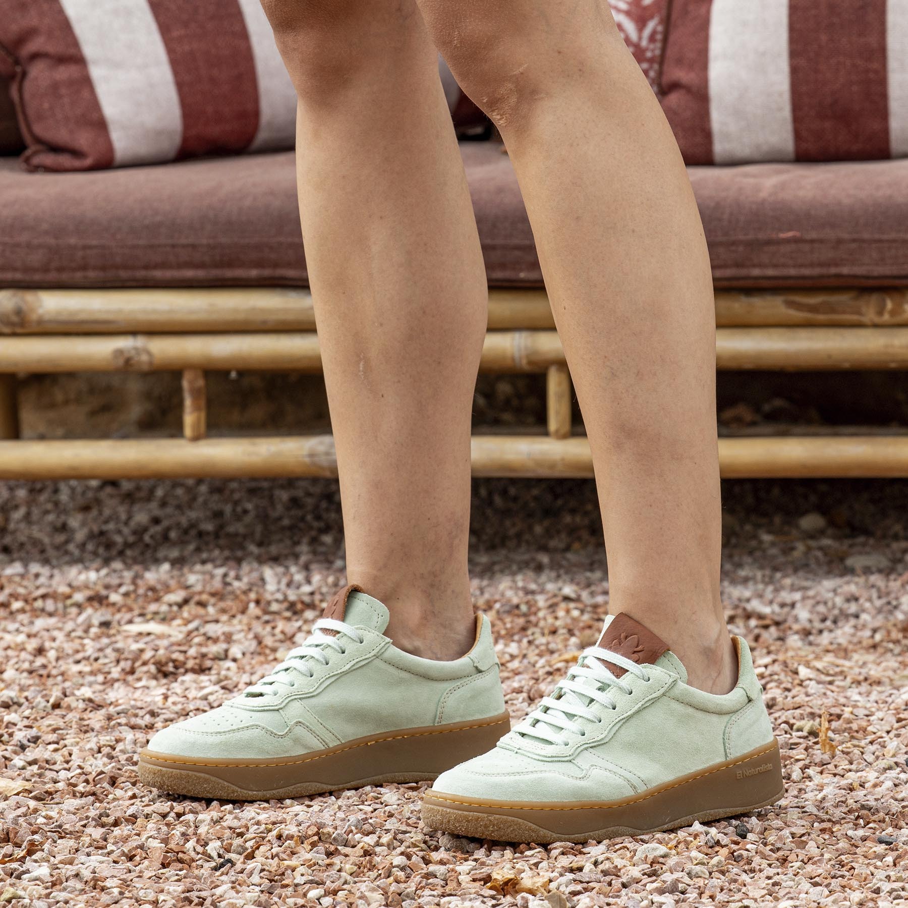 Zapatillas N5844S SILK SUEDE CREAM/ GEO color Cream