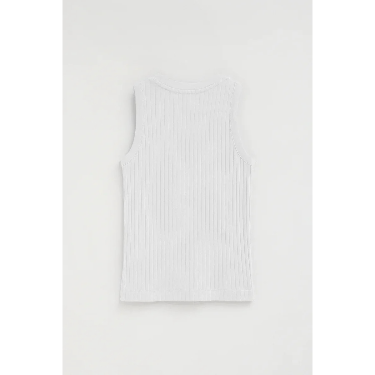 Pack da donna con due canotte blu marino e bianca a coste con logo Polo Club