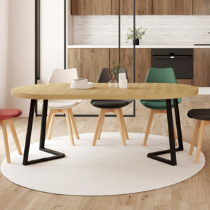 Table à manger ronde extensible Sana Ø110-200cm