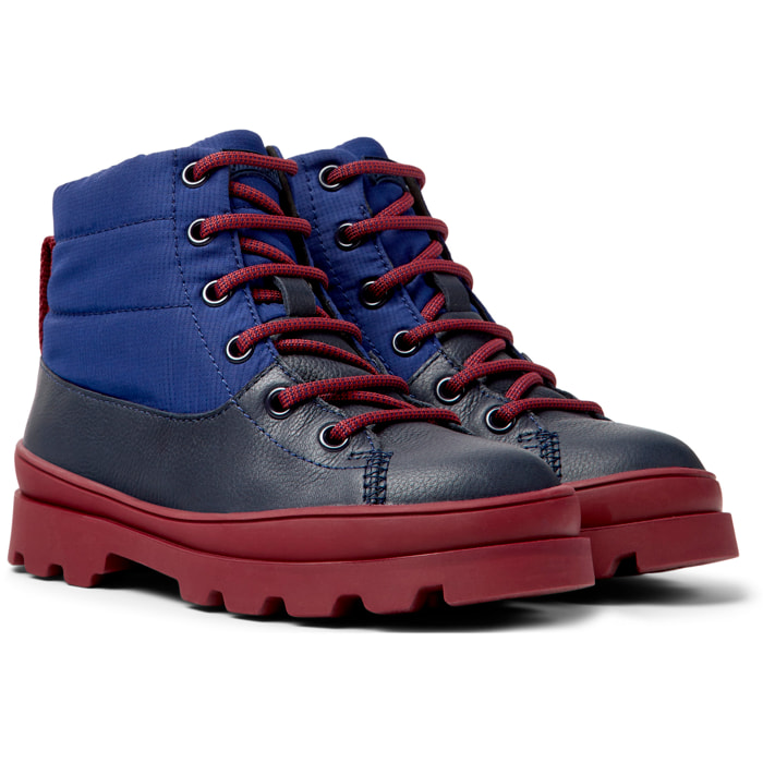 Botines - CAMPER Brutus - Azul - Tejido técnico / Piel lisa