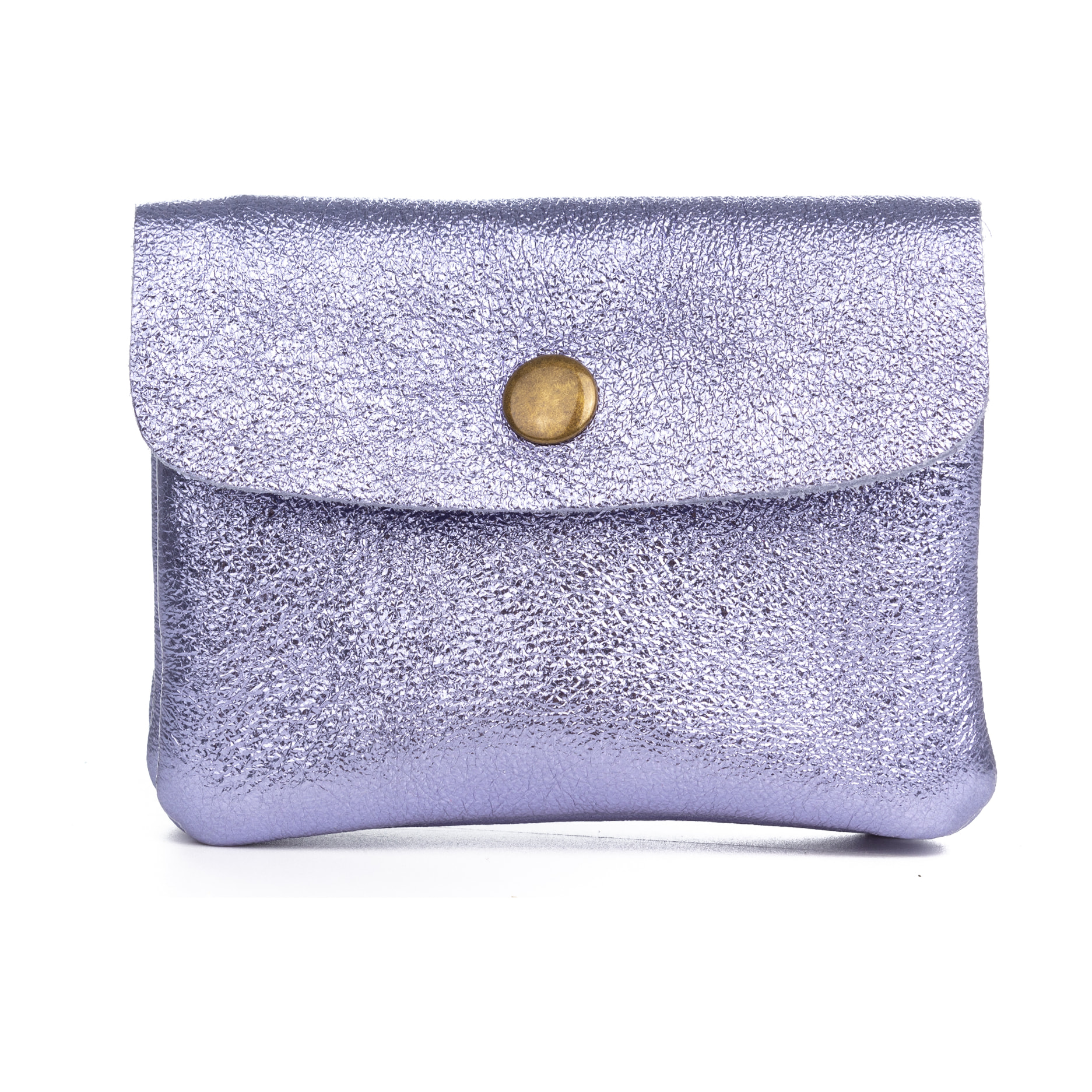 Alpignano monedero mujer. Piel auténtica Gamuza lacada brillante.