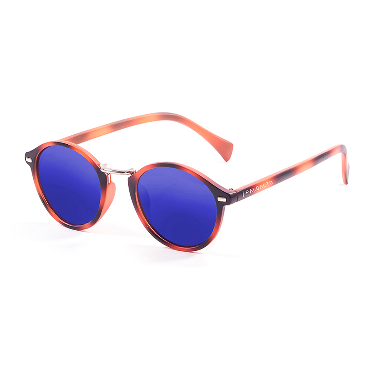 Gafas de sol PALO ALTO MARYLAND - Tiras verticales marrón / Revo azul cielo