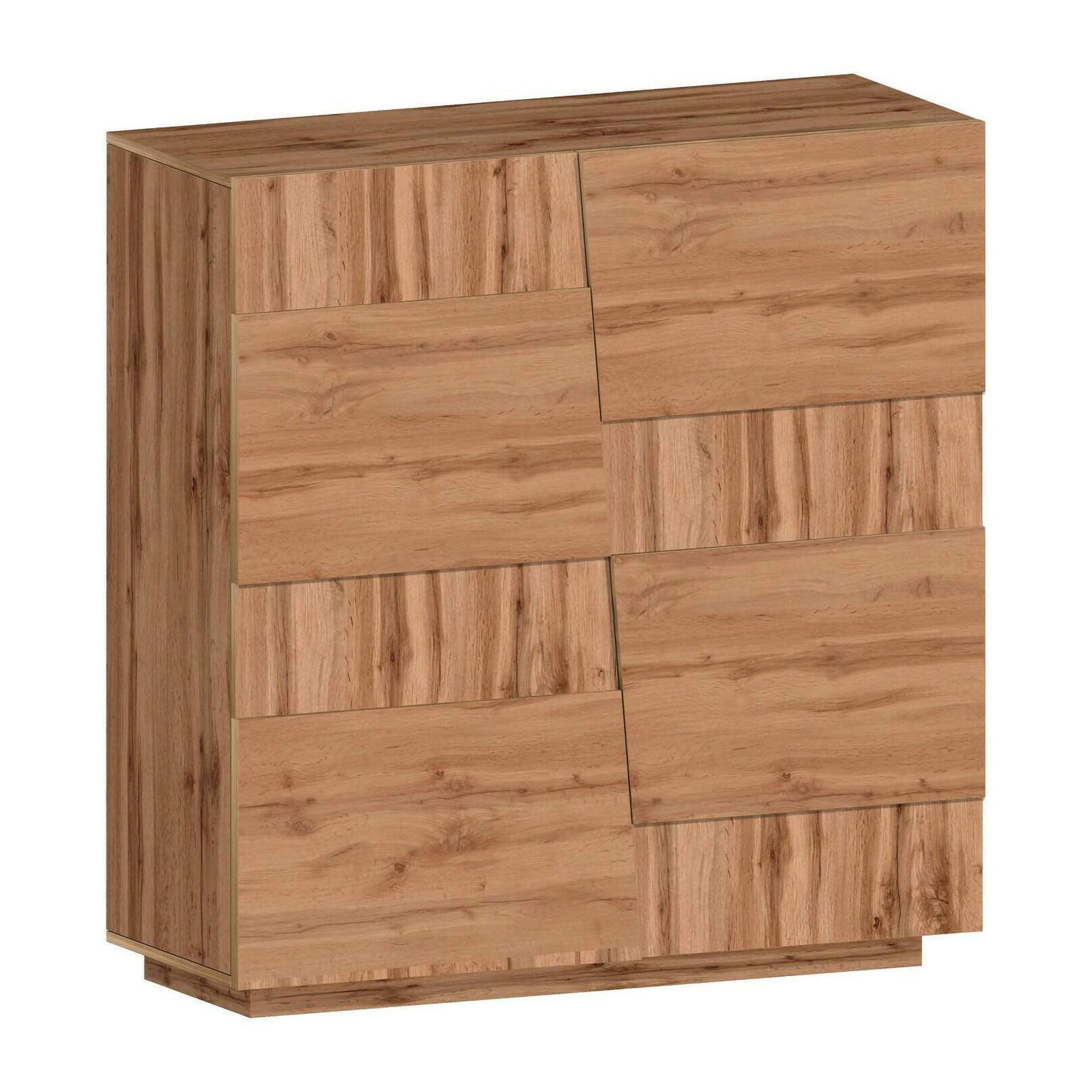 Armadio multiuso 2 ante Aulla, Mobile multifunzione, Armadietto a 2 ante, 120x44h126 cm, Rovere