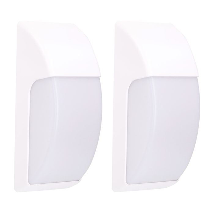 Forlight AREA (2uds) Aplique para exterior Blanco IP65 E27 23W 1263Lm
