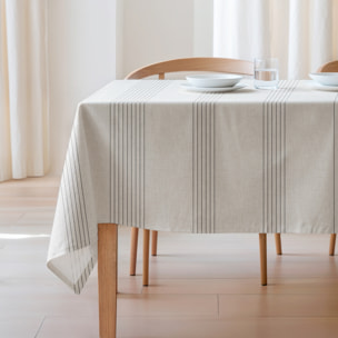 Nappe imprimée anti-tâches SANSA NATURAL