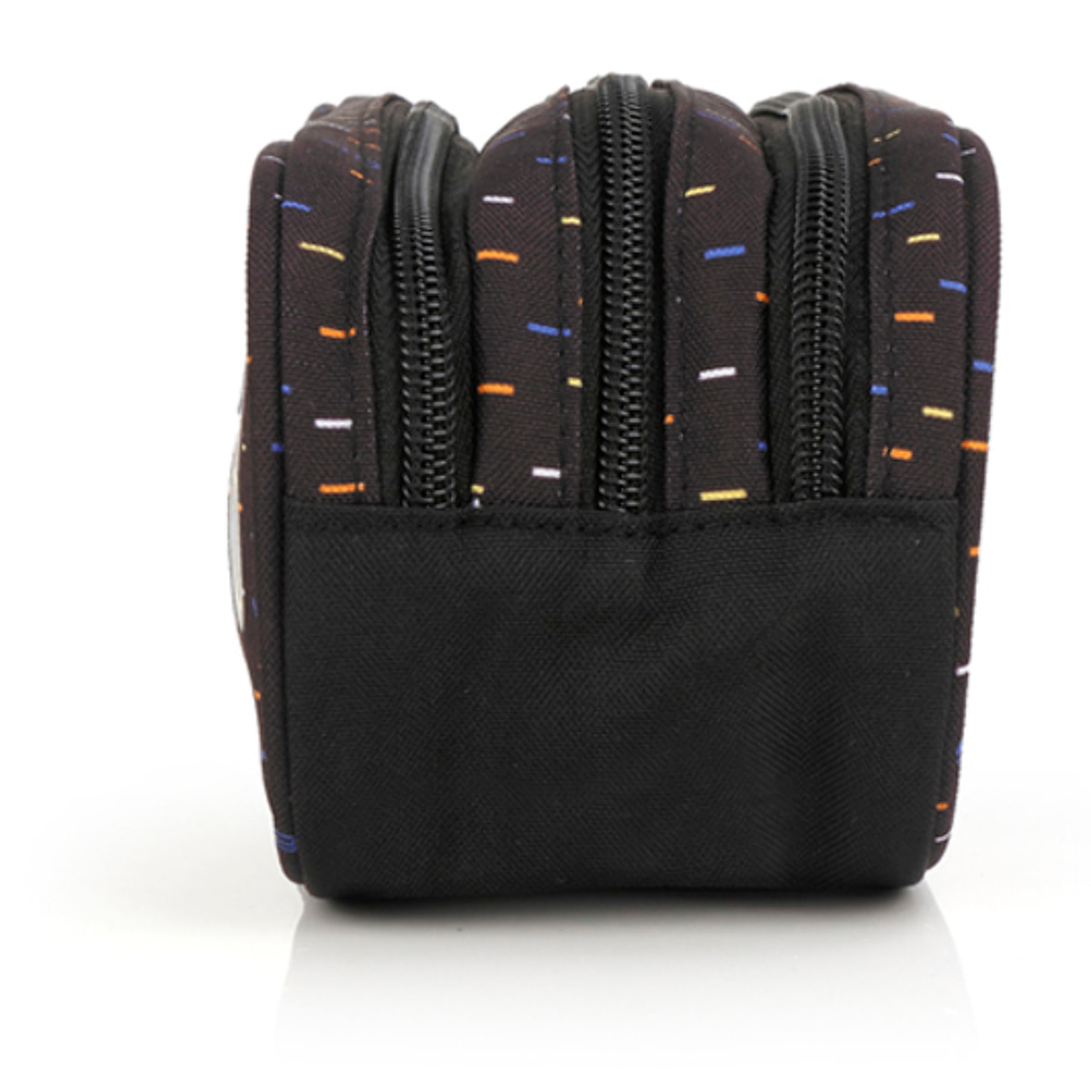 Estuche triple Gabol VIRTUAL negro y resistente al agua