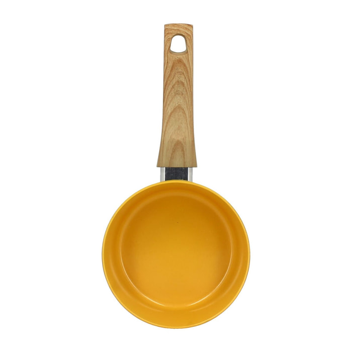 Casserole 16cm avec revêtement céramique jaune - tous feux COLORAMA