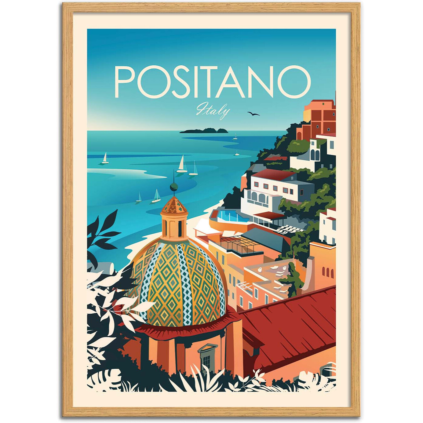 Affiche - Positano Italy - Studio Inception