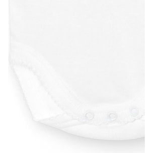 Body bebé tirantes finos canalé algodón