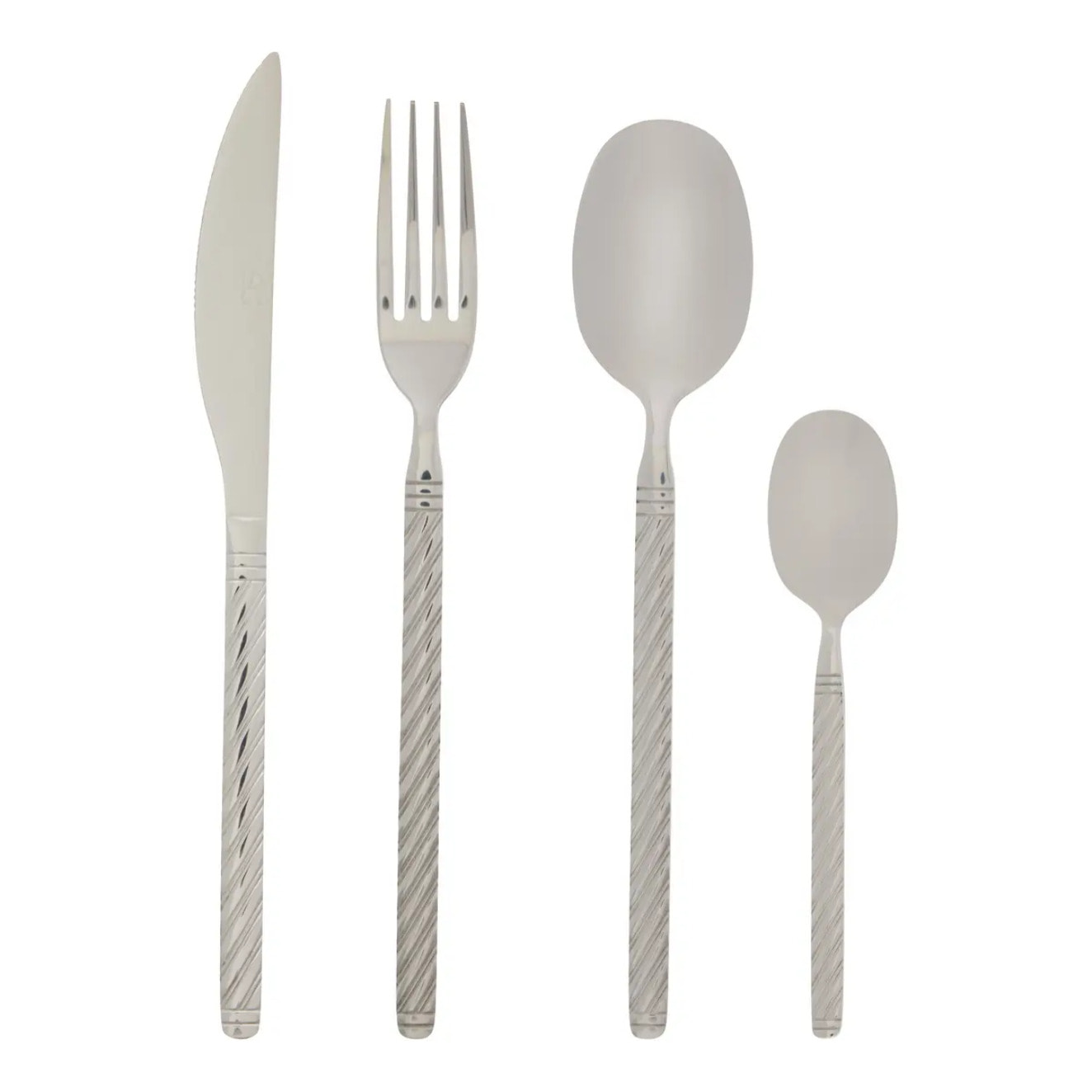 Ménagère Chiara 24 pièce(s) argent L27,5xp16,5xH6,5cm