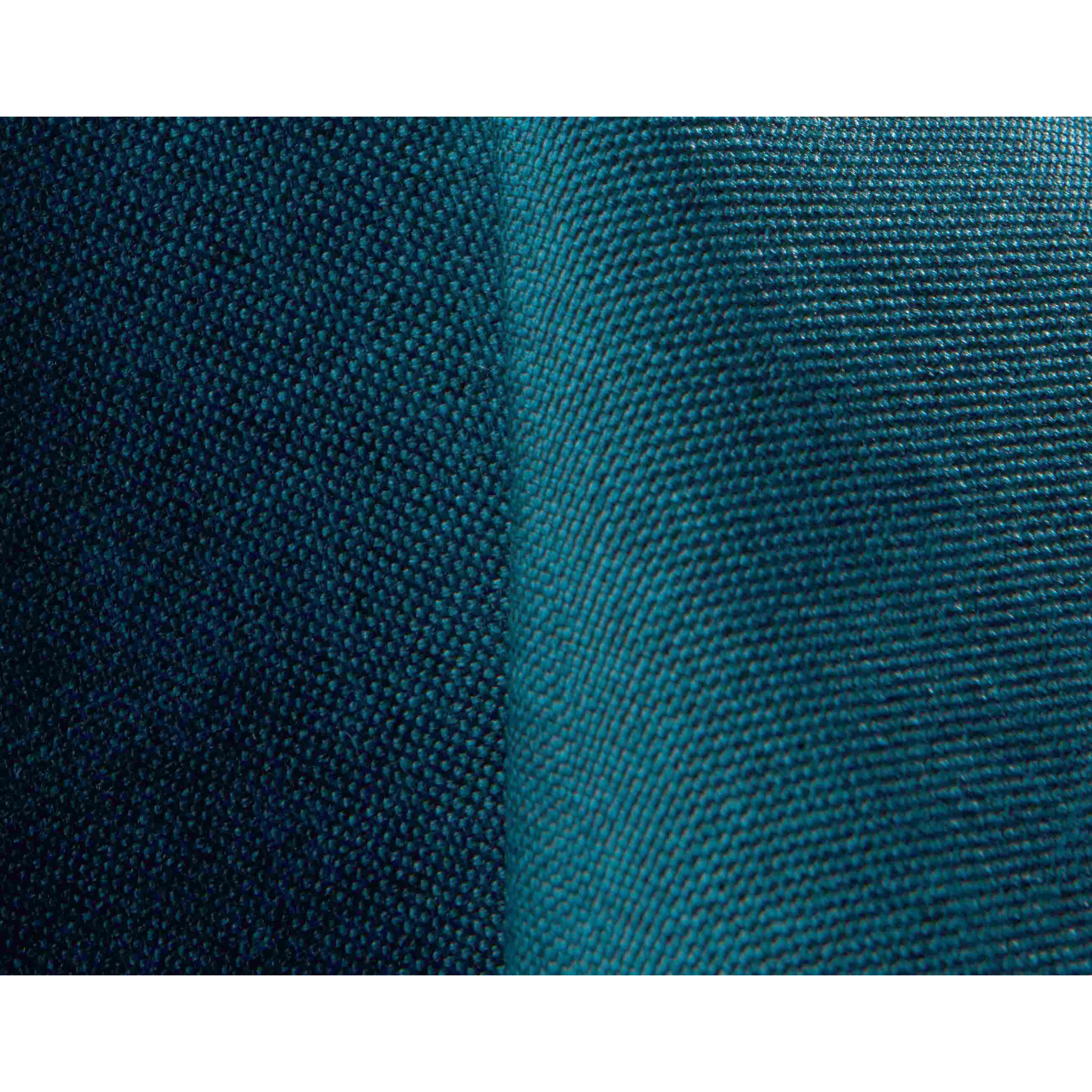 Meiya - canapé d'angle réversible 4 places convertible avec coffre en tissu - Bleu