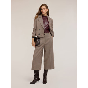 Motivi - Pantalones cortos a cuadros - Beige