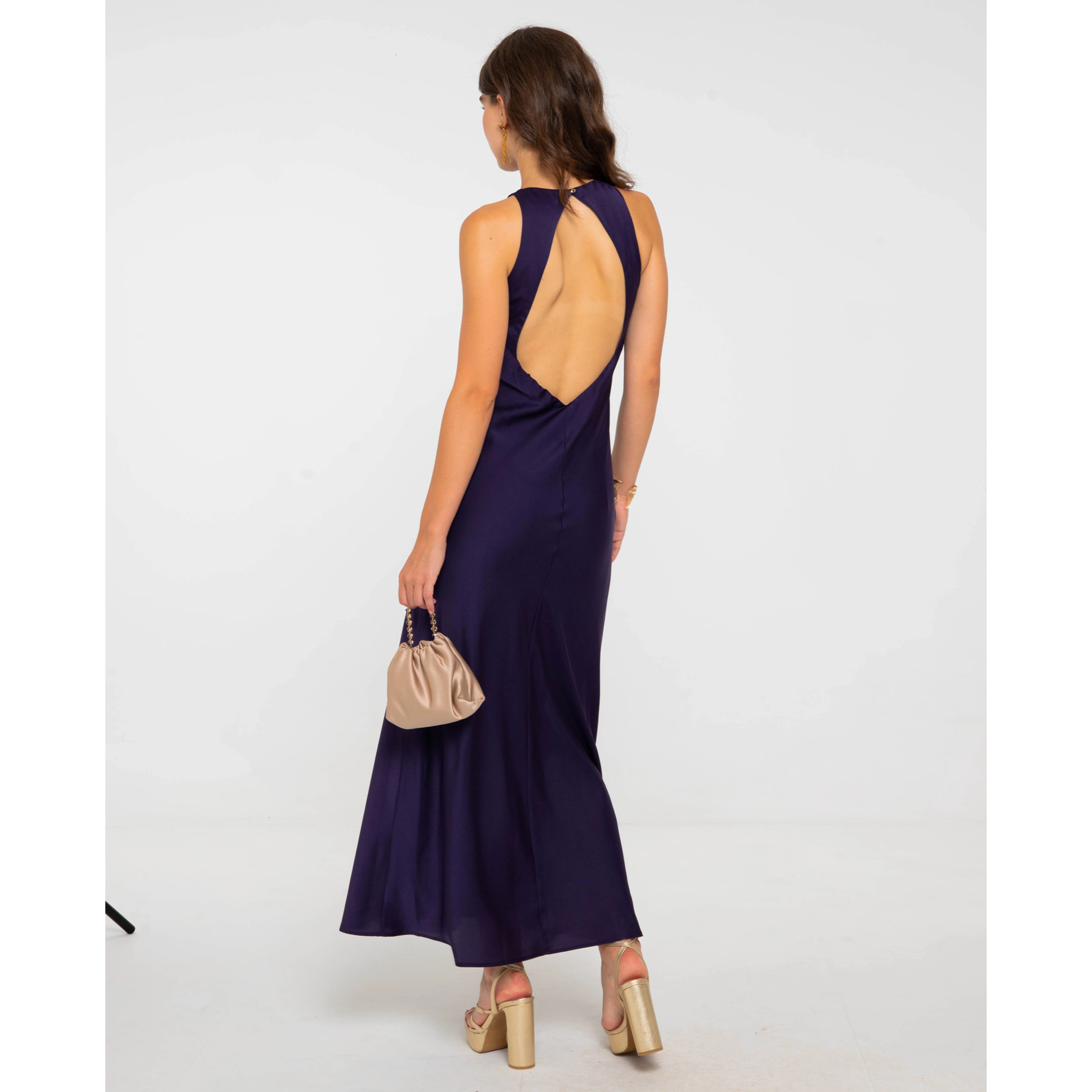 Vestido largo espalda descubierta