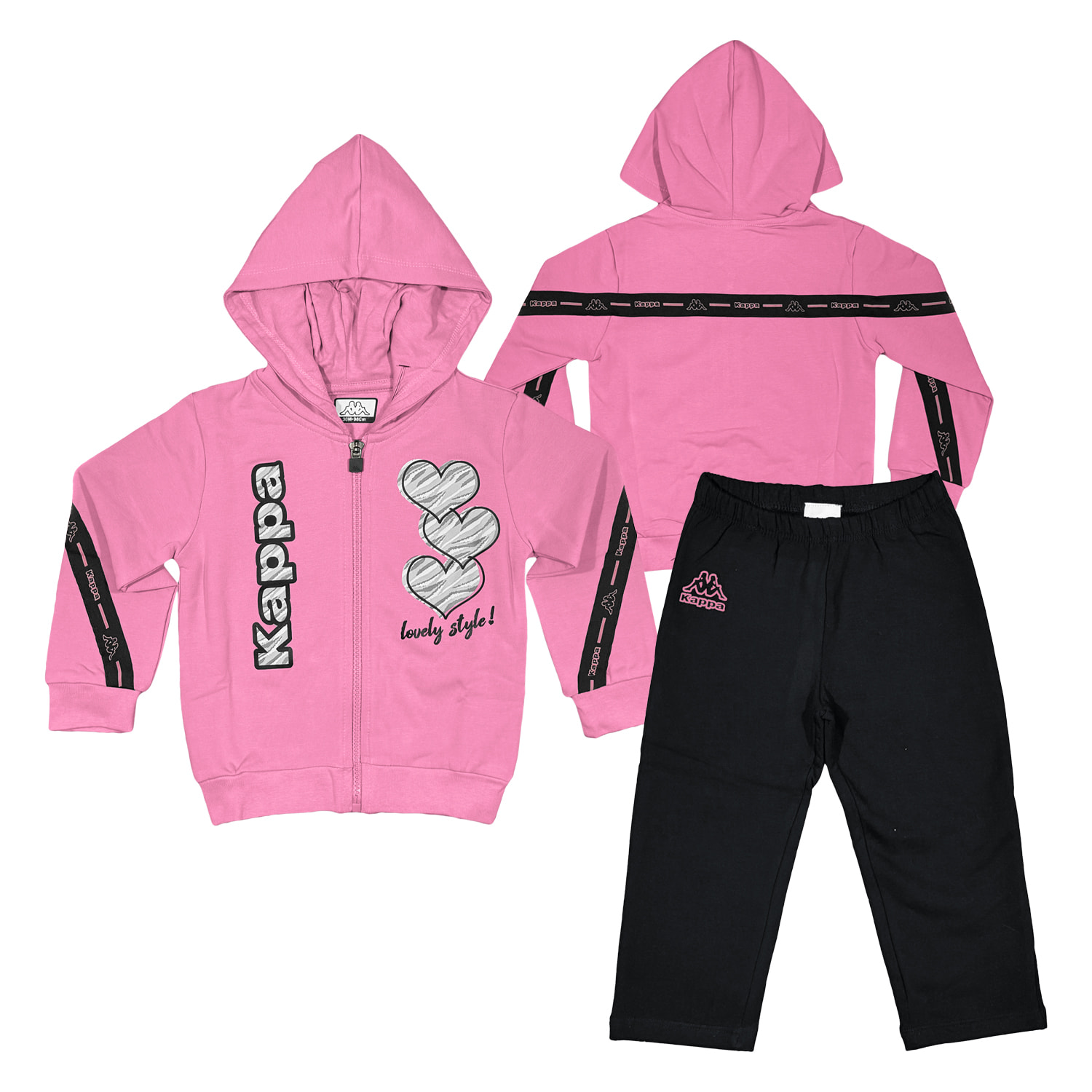 Tuta Bambina KAPPA 12 / 30 Mesi Cotone Felpato