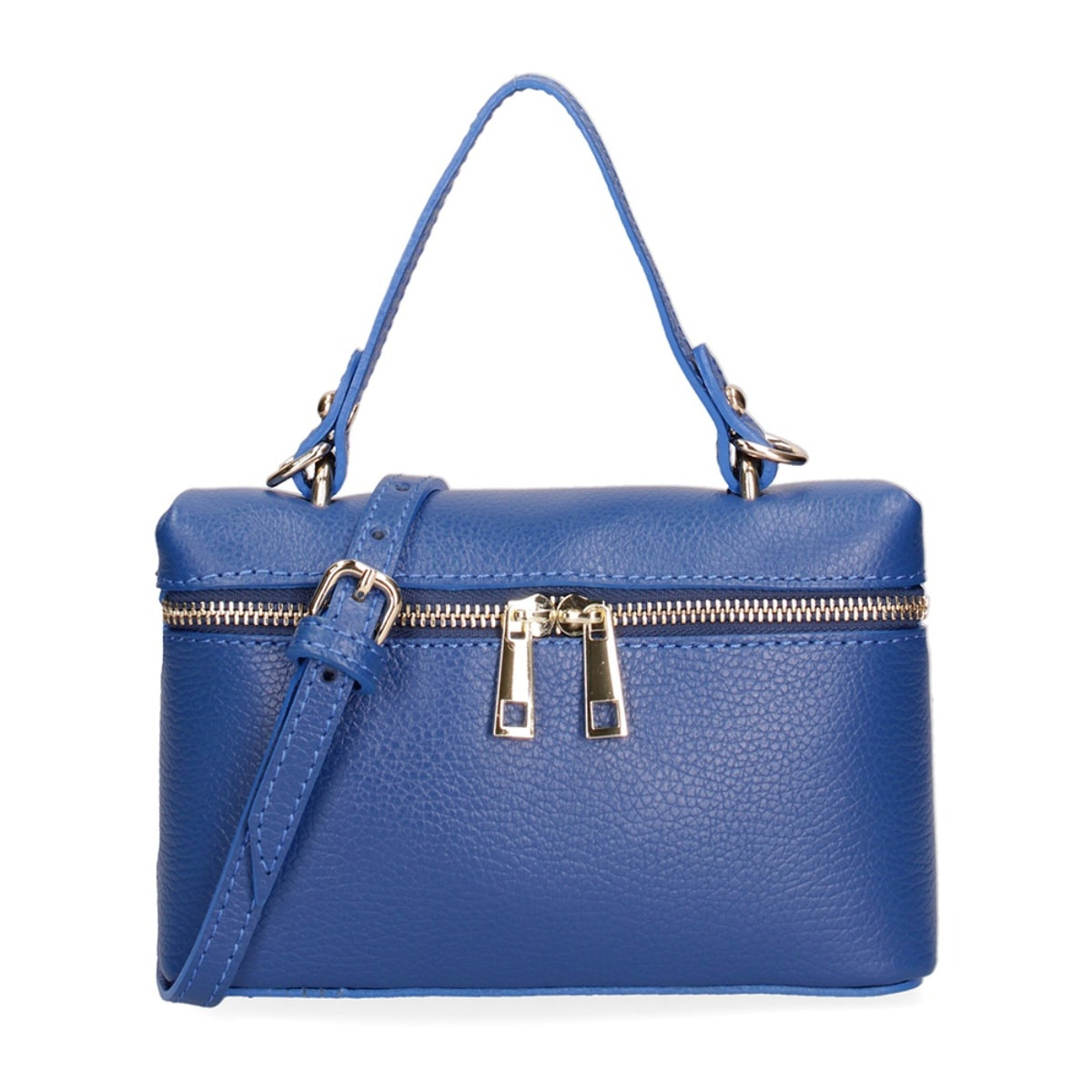Borsa a mano da donna - Modello False - Vera pelle - 20.0 x 13.0 x 7.0 cm
