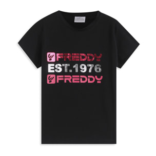 T-shirt Bambina Regular Fit con Maxi Stampa FREDDY