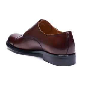 Monk strap British Passport Testa di moro