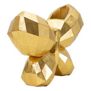 VASO BUTTERFLY GOLD CM 22,5X8X15