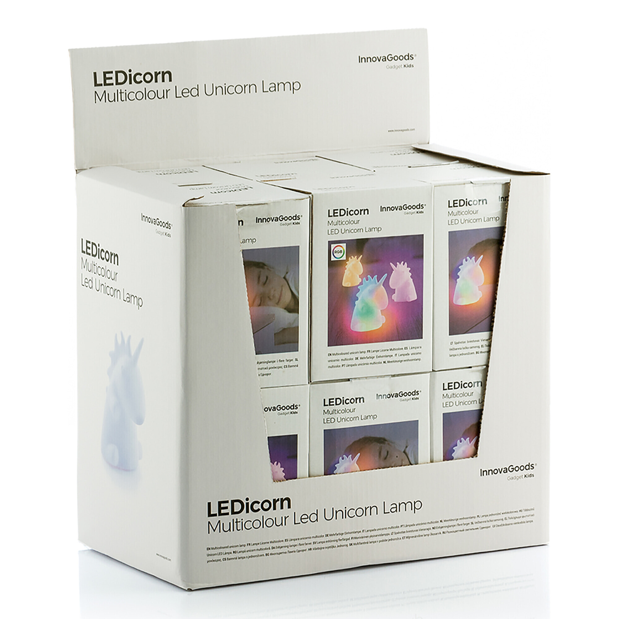 Lampada Unicorno Multicolore Led - 9x11x10 cm