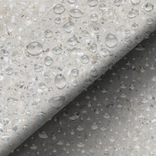 Sticker crédence adhésive - TERRAZZO GRIS BLANC - 60x200cm