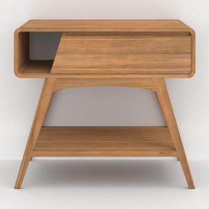 Meuble de salle de bain en bois de teck 90 cm - Kafa