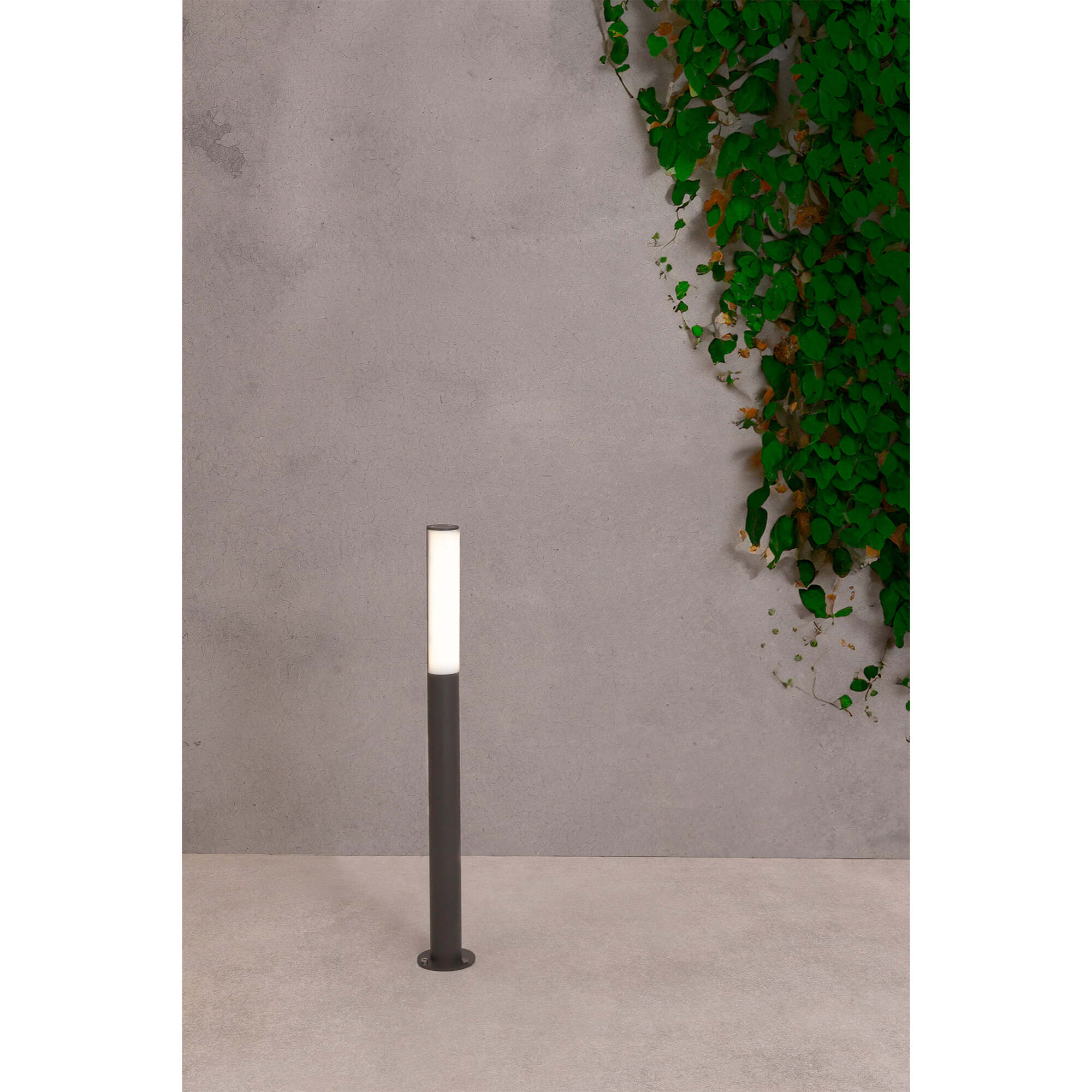 BERET-2 LED Lámpara baliza gris oscuro h 90cm