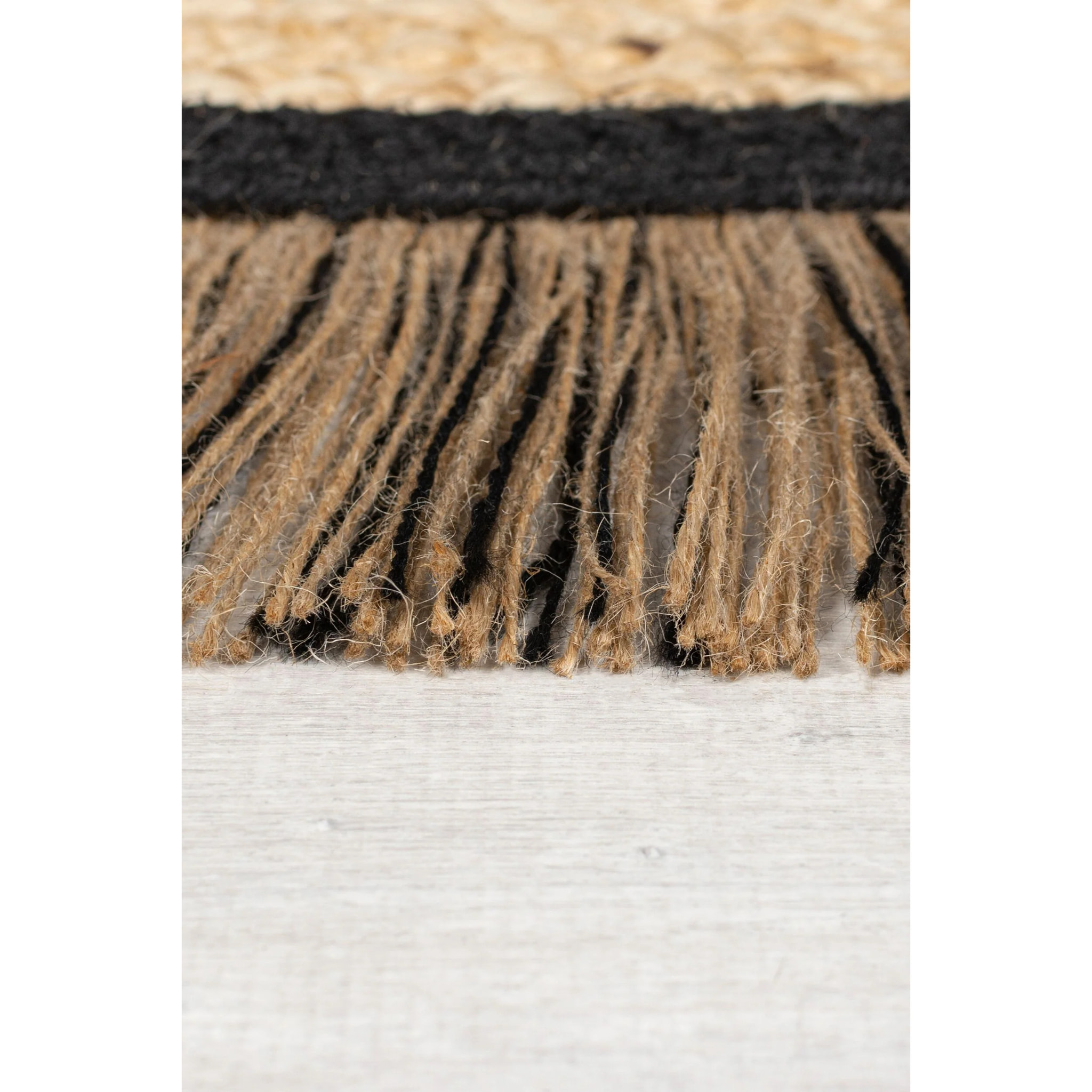 Tapis en jute KAHANA Noir