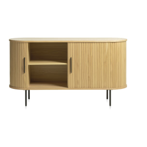 Buffet bois naturel alba 140x45cm
