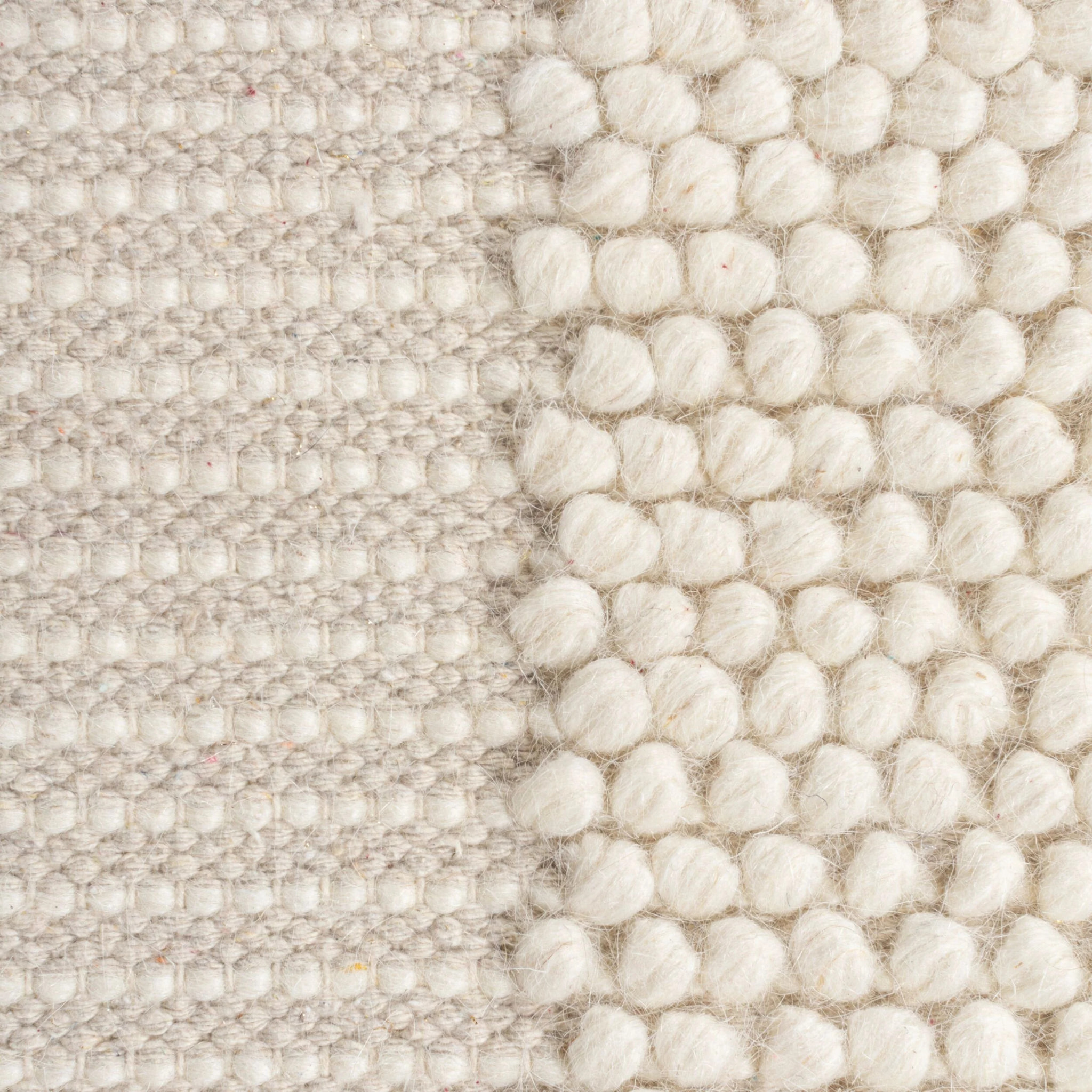 Tapis en laine à bordure BOBBLE