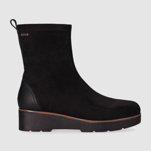 Botines de Tejido - Negro - Tacón: 4 cm