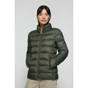 Chaqueta ultralight Susanne color verde con parche Rigby Go