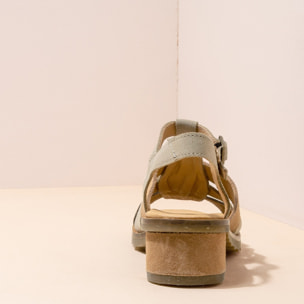 Sandalias con tacón N5800 LUX SUEDE MULTI PIEDRA / SABAL color Multi piedra