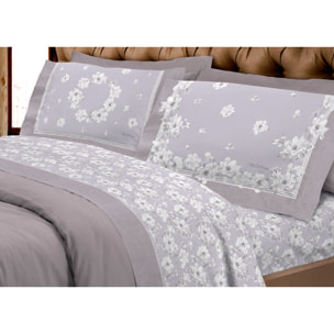 Completo Lenzuola In Calda Flanella Made In Italy Linea Europa Marsiglia Beige