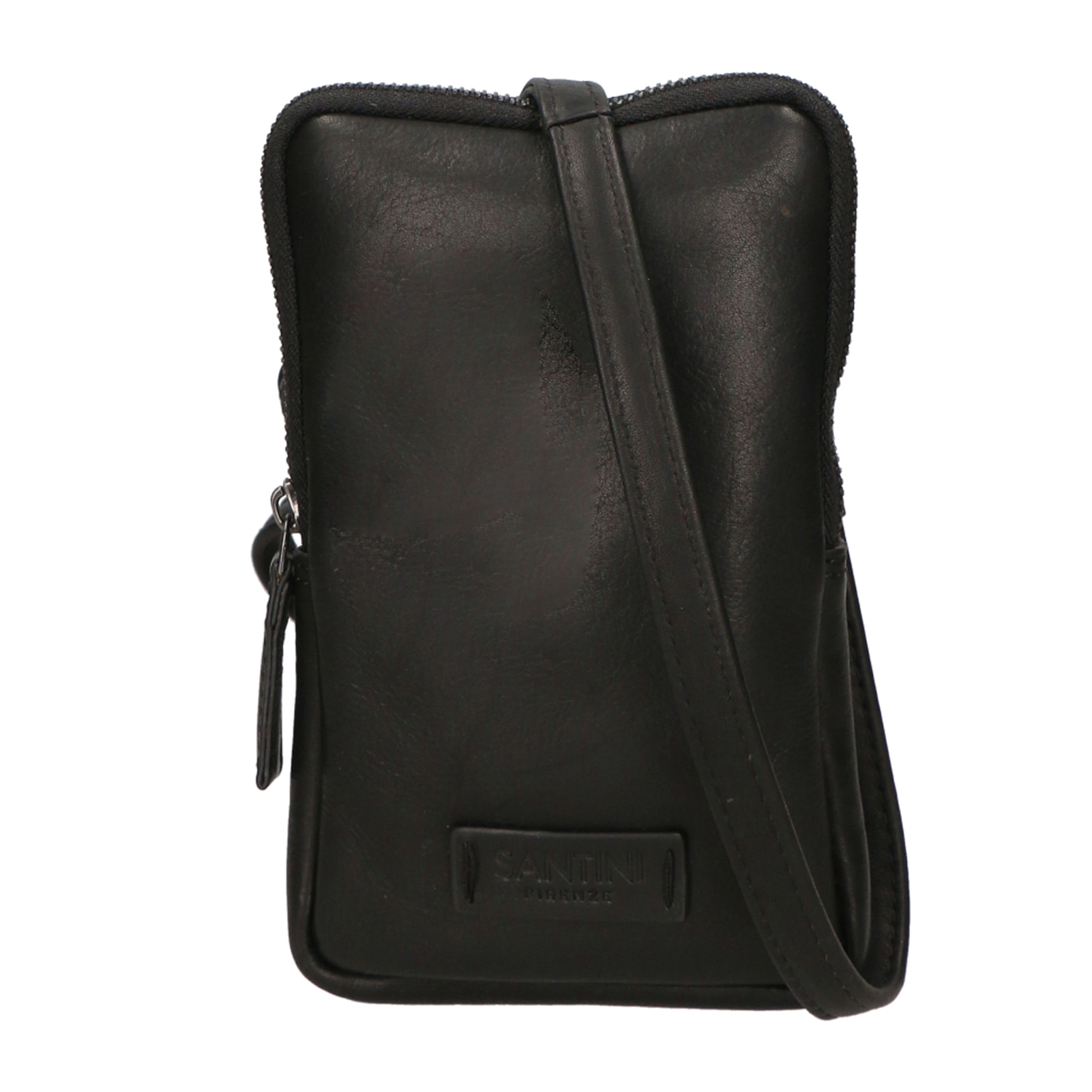 Borsa a tracolla unisex In Vera pelle Made in India 13x21x1,5 cm