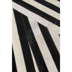 Tapis Tapes noir et blanc 240x170cm Kare Design