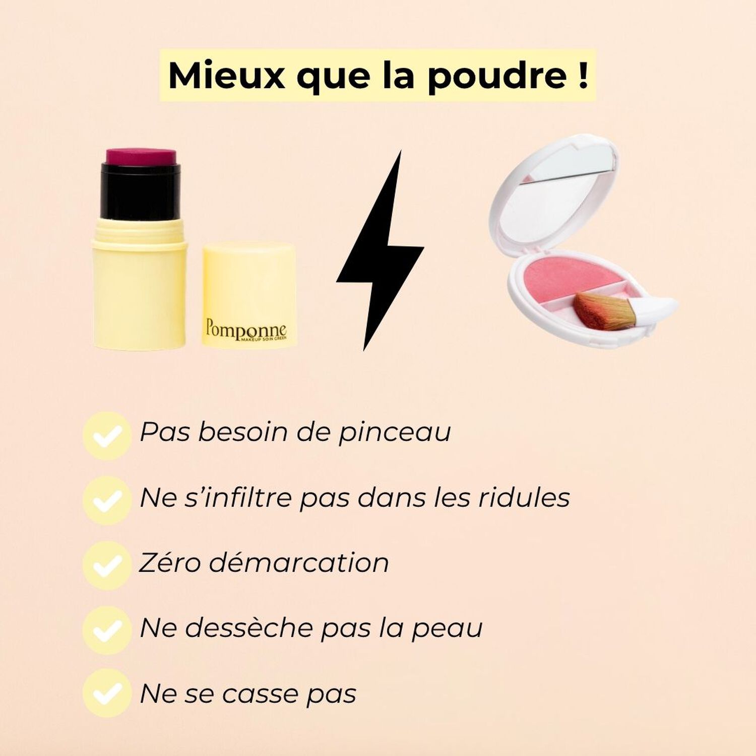 Fantastick Baume & Blush - Sticks multi-usages pour le teint