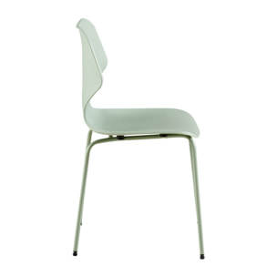 Set da 4 sedie da salotto moderne verdi - Selene