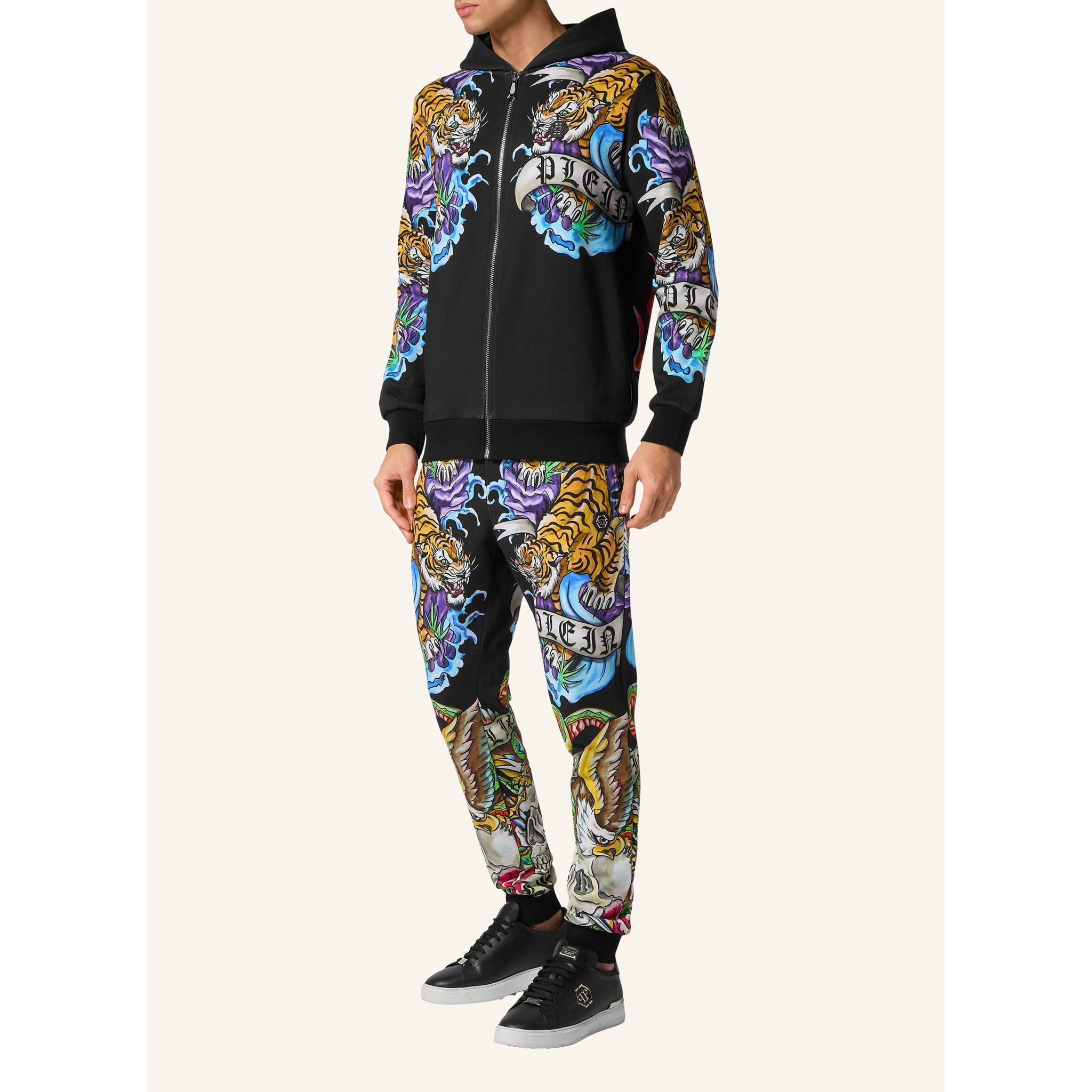 PHILIPP PLEIN Hooded Sweatjacket TATTOO