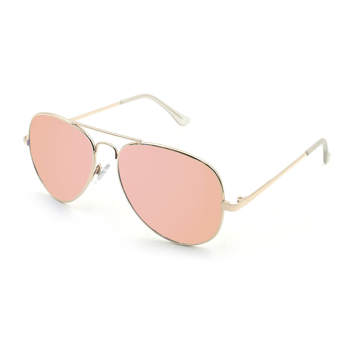 Gafas de sol PALO ALTO SAN DIEGO - Metal dorado / Revo rosa
