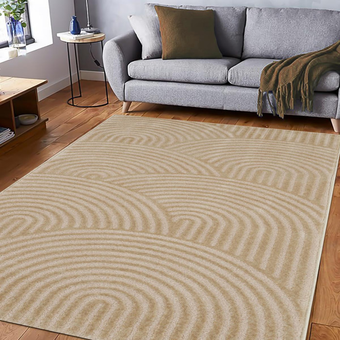 Tapis salon et chambre tissé motif géométrique GUGO