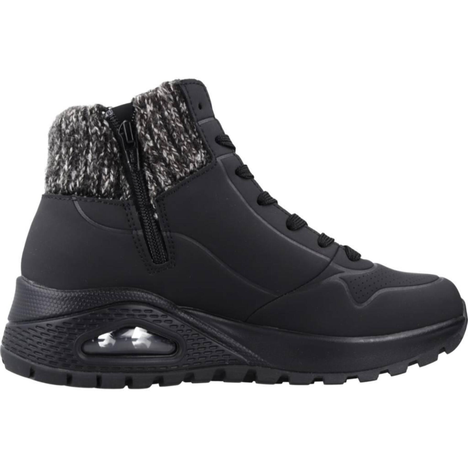 Botines Mujer Uno Rugged Negro