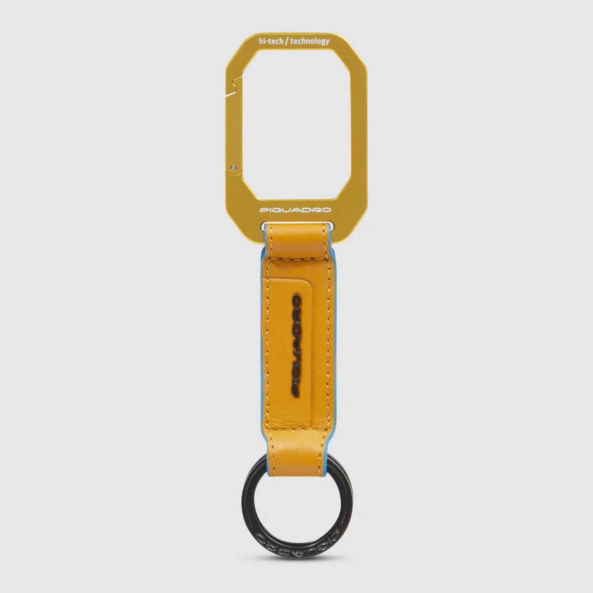 Piquadro Moschettone portachiavi in pelle