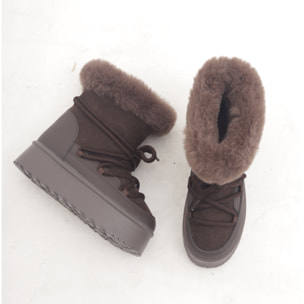 STIVALETTO MAMMUT LACCI TESTA DI MORO