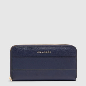 Piquadro Portafogli donna grande zip-around
