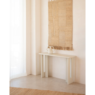 Console en microciment en 120x33cm Hauteur: 80 Longueur: 120 Largeur: 33