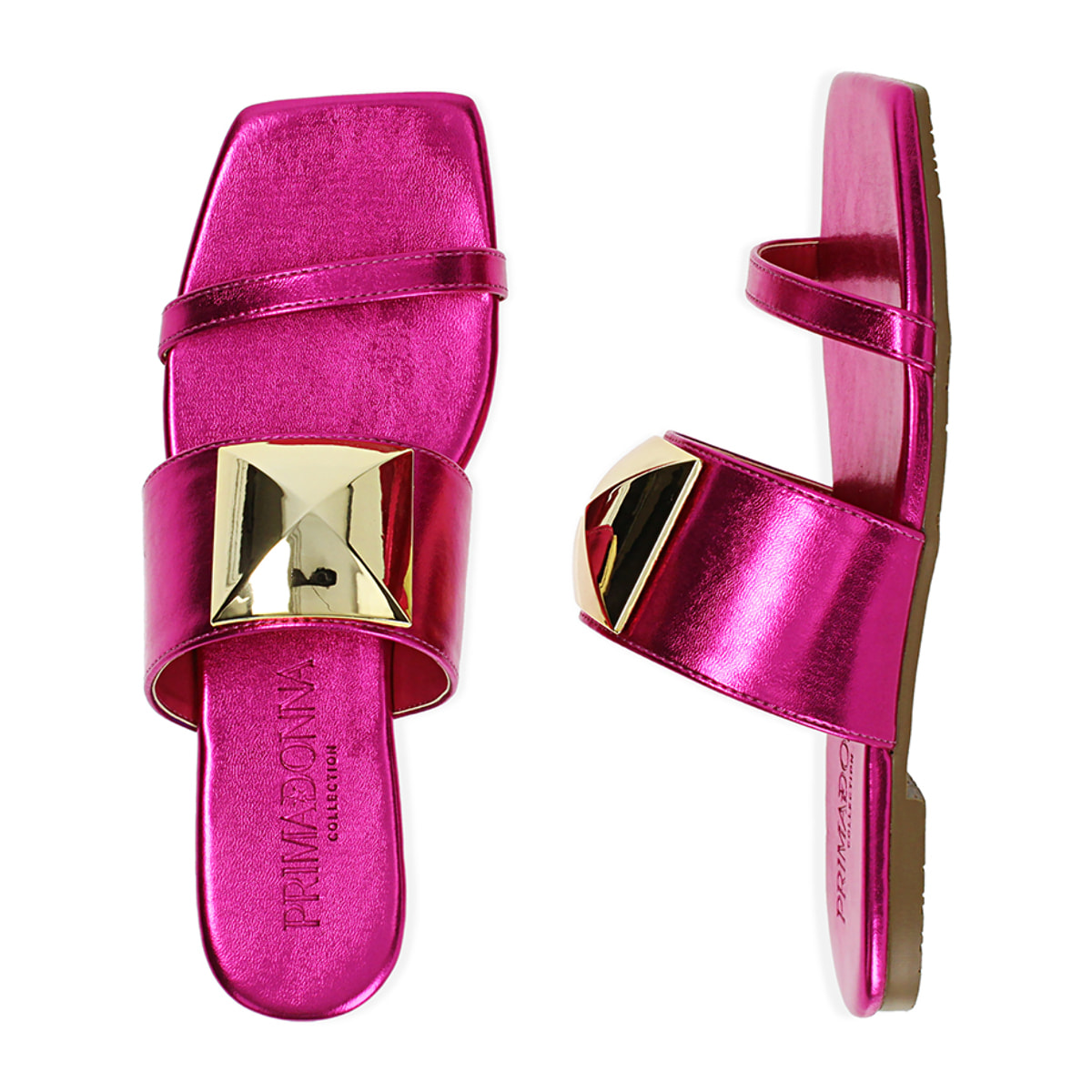 Chanclas laminadas fucsia