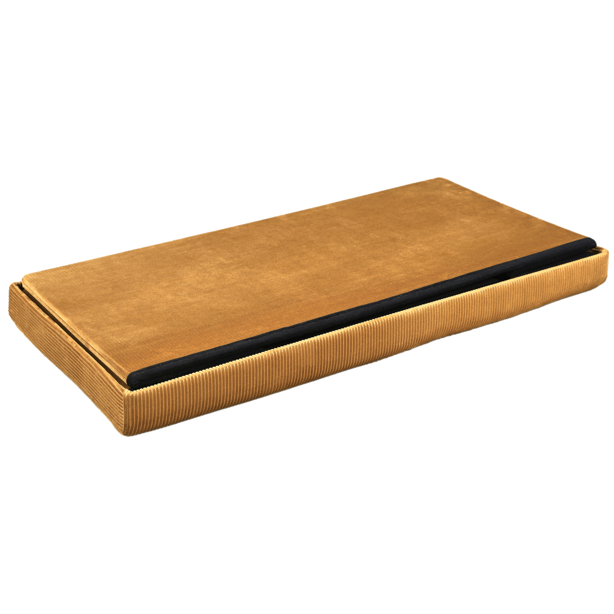 Coffre Banc Pliable Velours Cotele Giulia Jaune