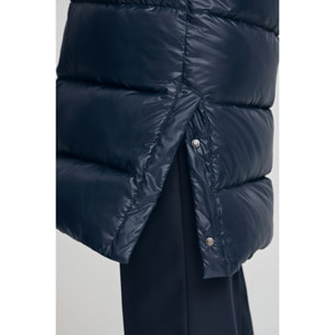 Chaqueta de plumas Olena azul marino con logo Polo Club