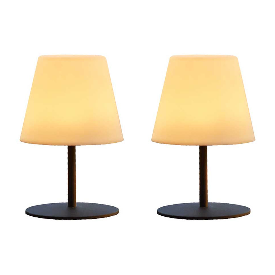 Lot de 2 lampes de table sans fil LED TWINS H16CM