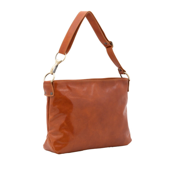 Borsa a spalla  da donna In Vera pelle Made in Italy 38x29x11 cm